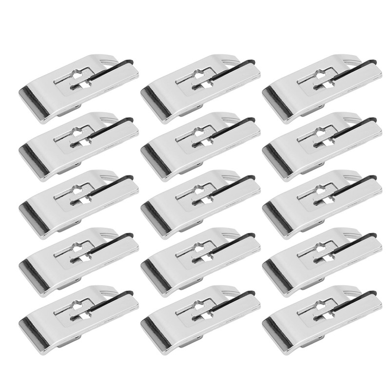 15 Pcs Overlock Presser Foot Universal Stainless Steel Snap On