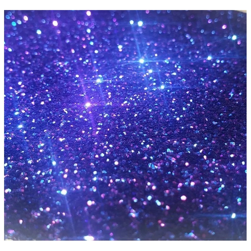 BrillantFlakes 1/2 Pound Sapphire Blue Purple Hex Metal Flake .015"