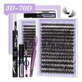 Extensiones De Pestañas Kit 3d Gruesas Individuales B&q