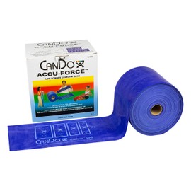 Cando 10-5924 AccuForce Exercise Band Roll, 50 yd Length, Blue-Heavy