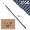 Paper Straws Black Drinking Straws 8 Inch Long 200 Pack