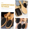 OHPHCALL Solid Wood Hairbrush Women Hair Brush Boar Bristle Massaging