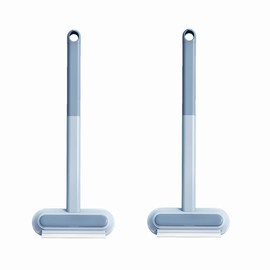 4-in-1 Pet Hair Remover & Window Screen Cleaner, Multi-Surface Reusable Lint Brush with Long Handle, Wet/Dry Dual-Use for Couch, Carpet, Furniture, Bedding, Car Interior Cleaning