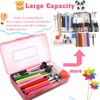 Pencil Box, Large Capacity Clear Pencil Case, 1 Pack Hard
