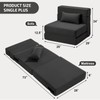 SUYOLS Folding Sofa Bed with Pillow- Convertible Chair Floor Couch