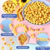 200 Pcs Baseball Beads for Jewelry Making, EVERMARKET Acrylic Sports