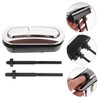 Vaguelly Oval Toilet Flush Button Black Dual Flush Button Replacement