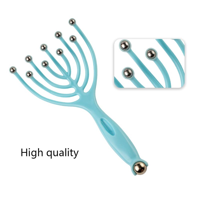 Nine Claw Head Massager Handheld Head Scalp Massager with 10