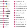 GeekerChip 12 Nail Drill Set, Drill Bits for Nails, 2