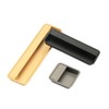 Zinc Alloy Black Sliding Door Handle Cabinet Drawer Knob Recessed