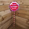 Premier 1.1m SANTA STOP HERE Landmark