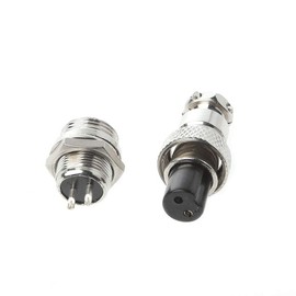 fatteryu Aviation Plug Male & Female Wire Panel Metal Connector 12mm 2/3/4/5/6 Pin GX12