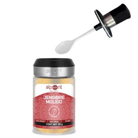 ALPONT GOURMET Jengibre Molido, Raíz de Jengibre en Polvo para Tés, Repostería y Cocina Asiática, 85 g