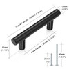 Probrico (12 Pack 2.5 inch Hole to Hole Modern Cabinet