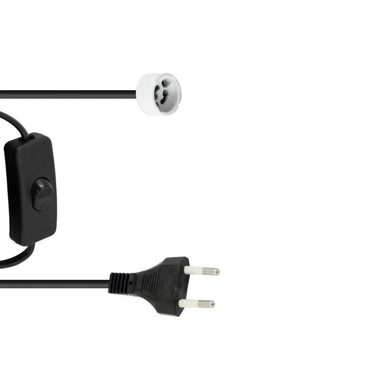 EUROLITE GU-10 Socket Power Cable Plug Switch Perfect for Illuminating