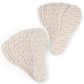 FOOTPALM Disposable Shoe Liners for Sweaty Feet; Ultra-Thin No-Show Sock Inserts, Moisture-Wicking, No-Slip, Odor Control, 20 Pairs (Men’s US 15)