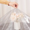 Clear Round Vinyl Fitted Tablecloth,Waterproof Oilcloth Heavy Duty Elasticized Table