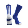TCK Baseline 3.0 Athletic Crew Socks (Royal/White, X-Large) - Royal/White,X-Large