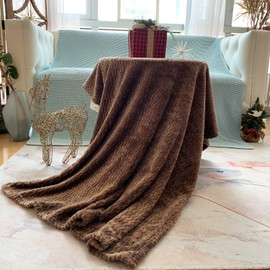 sledar Microfiber Blanket, Throw Blanket, Warm, Furry, Soft, Microfiber, Washable, Antibacterial, Odor Resistant, Dust Mite Resistant, Anti-Static, For Fall and Winter, Comfortable Air Conditioner Protection During Summer, Relaxing Naps, Sofa Size, 4’3” 
