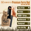 KonvoySG Survival Tool Ferro Rod Fire Starter with Multi-Tool Striker