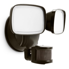 Feit Electric LED Outdoor Waterproof Security Flood Light - Motion Sensor - Dusk to Dawn - Hardwired - 5000K Daylight - 2000 Lumen | Bronze