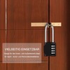 Diyife Pack of 2 Combination Lock, Long Shackle 6.7 cm,