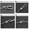 Floyutin 10 Pcs 2mm Wire 12 inch Vinyl Coated Stainless