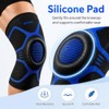 kunli Knee Support Sleeves With Side Stabilisers, 1 Pack，Black：M