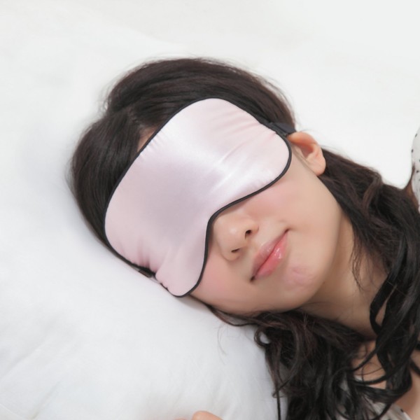Daisy King Eye Mask 100% Silk Ultimate Touch Sleep Beautiful Skin Soft Warm Eye Mask Eye Mask (Pink)