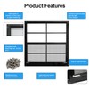 NeatiEase 2 Pack Shed Window with Black Frame, 24 x