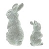 FRANK FLECHTWAREN Rabbit Washed, Set of 2, Cement, Heavy Quality,