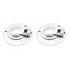 MARINE CITY Round 316 Grade Stainless Steel Flush Hatch Lifting Ring – Deck Hatch Pull Handle (Diameter 2 Inches) for Watercraft – Boats – Yachts (Pack of 2)