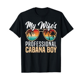Resort Worker Cabana Boy Costume Pool Party Beach Bartender T-Shirt