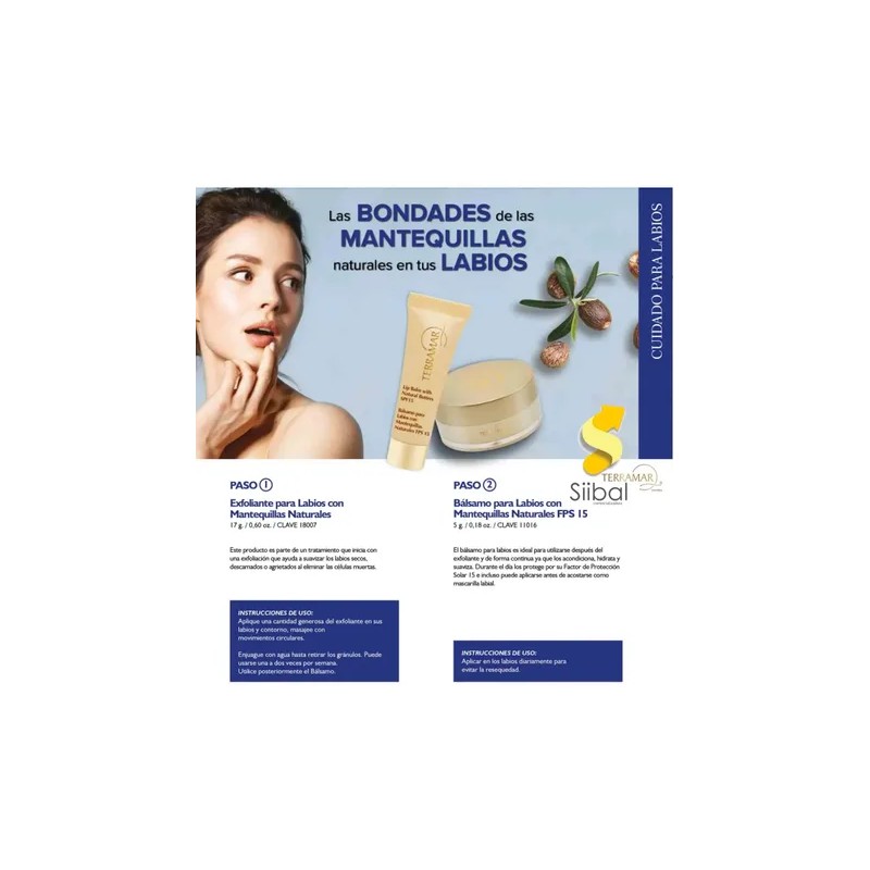 Kit Exfoliante Y Bálsamo Labial Con Fps 15 Terramar