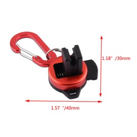 bjsdkff Fishing Rod Clips，Wearable Rod Clip Rod Clip，Fishing Rod Holders,Creek Rod Clip Fishing Rod Holder with Keychain， Fishing Accessories(2PCS).