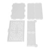 4pcs Storage Box Resin Mold DIY Production Patterned Hollow Flip