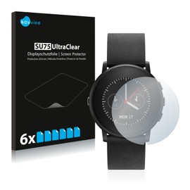 6x Screen Protector for Pebble Time round Protection Film - Crystal-Clear, Bubble-Free
