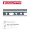 Gedotec Schrankaufhänger-schiene Suspension Rails for Wall Cabinets - Steel Zinc