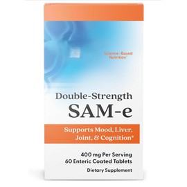 Herbal Supplements SAM-e400mg, Non-GMO, Gluten Free, 60 Vegan Tablets