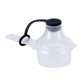 The Scoopie, 15 cc | 1 tbsp | 1/2 fl oz. | 14.8 mL Plastic Short Handle Scoop with Attached Funnel, Measuring Spoons for Powders, Coffee, Pet Food, Protein, Spices and Other Dry Goods (1 Pack, WHITE)