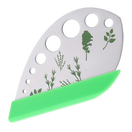Herb Stripper Herbs Cutter Scissors Stainless Steel Leaf Remover Stripping Tool Vegetable Kitchen Gadget Tool with Protective Holder