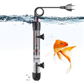 DoRight Submersible Aquarium Heater 50 W Temperature Adjustable Aquarium Heater with Suction Cups, Built-in Thermometer, External Temperature Controller for Fish Tanks, Used for 20L-60L Aquarium