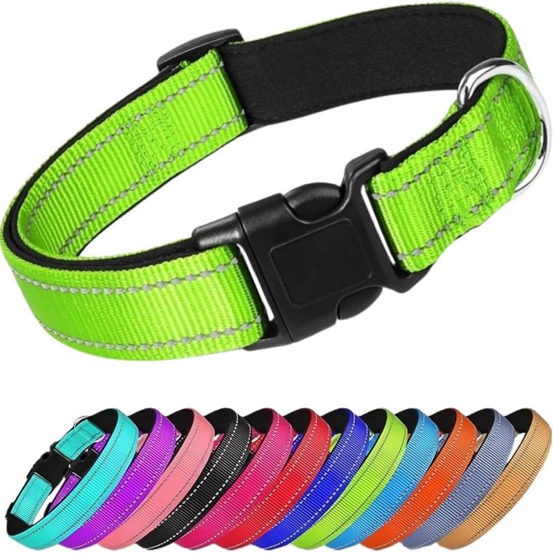 Collar Reflejante para Perro y Gato, Diseño Cómodo, Resistente. Ideal