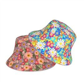 Bucket Hats for Women and Men Daisy Flower Fashion Sun Cap Packable Outdoor Fisherman Hat