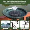 Vantulla Deck Mounted Bird Bath,Dual Purpose Hummingbird Bath and Bird