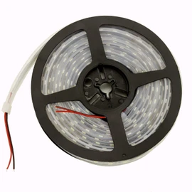 High Brightness LED Tape Light, 16.4 ft (5 m), Waterproof, 24 V, 600 Rows SMD5050, Double Row Type, Cover Included, White, White Base, Front Luminous, Fishing Boat/Ship/Truck/Outdoor Lighting/LED Indirect Lighting