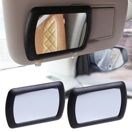 Car Visor Mirror,ZYNQACC 2 Pack Car Makeup Vanity Mirror Clip-On Rear View Sun-Shading Cosmetic Vanity Mirror for Various Truck Automobile Accessories