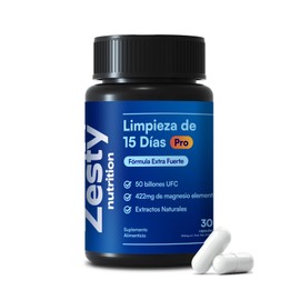 Fórmula Avanzada de 15 Días Pro – Suplemento Vegano con Magnesio, Psyllium Husk, Probióticos y Extractos Naturales – Para el Bienestar Digestivo y el Equilibrio Intestinal – 30 Cápsulas – Hecho en México