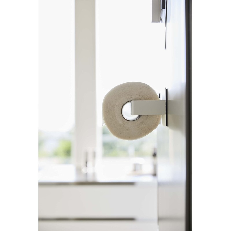 Yamazaki Plate 5225 Magnetic Holding Type Kitchen Paper Holder, White,