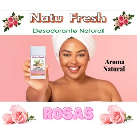 Desodorante natural en barra a base de piedra de alumbre y magnesio (ROSAS)